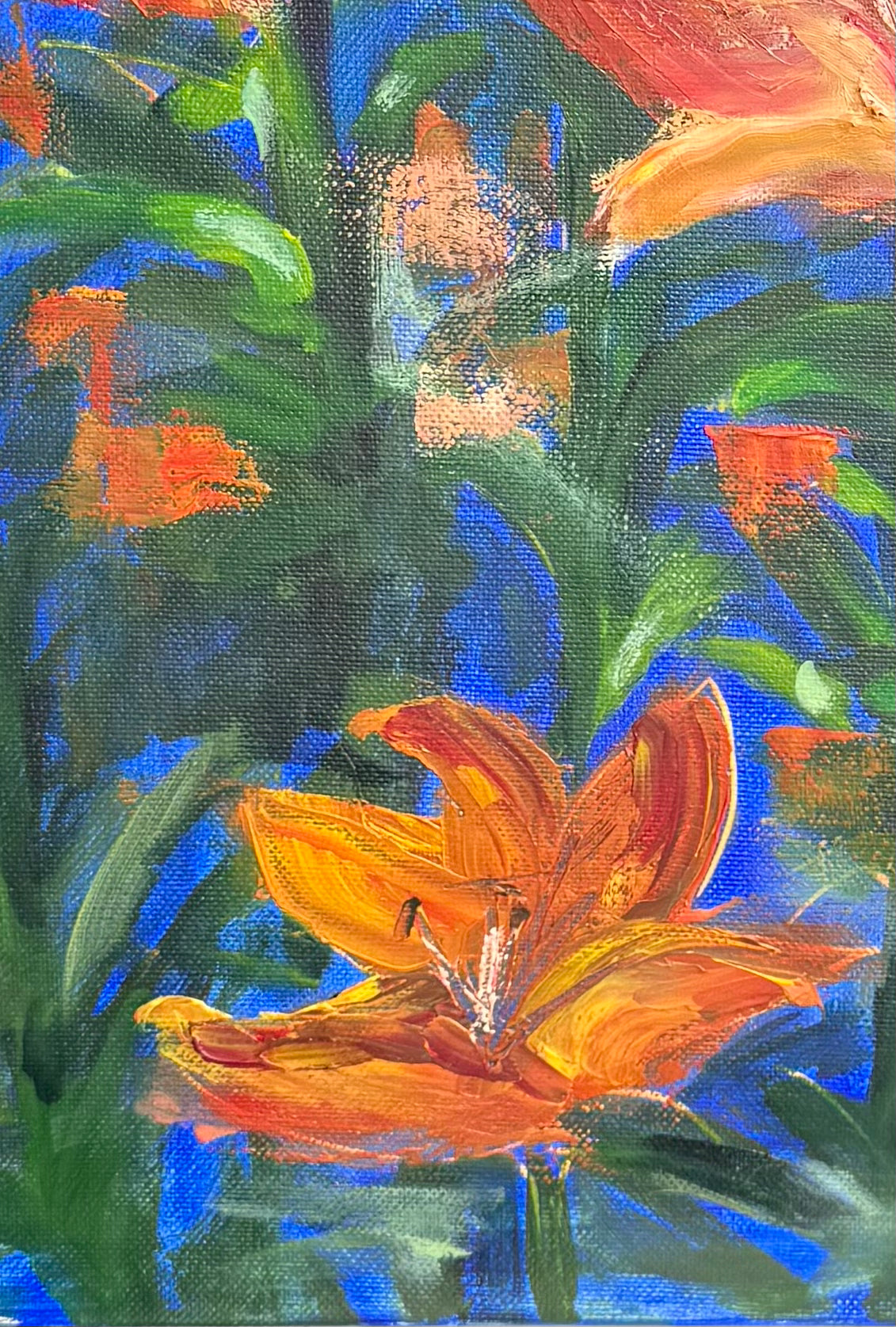 Original oil painting on canvas, ‘Where the light gets in’ 42cm x 60cm